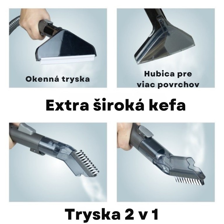 CleanMaxx čistič koberců a čalounění s párou TAN-7614 5 sk